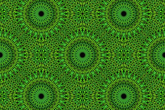 Bohemian Green Stone Mandala Background