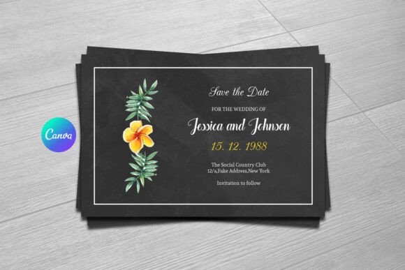 Effortless Elegance: The Wedding Save the Date Template