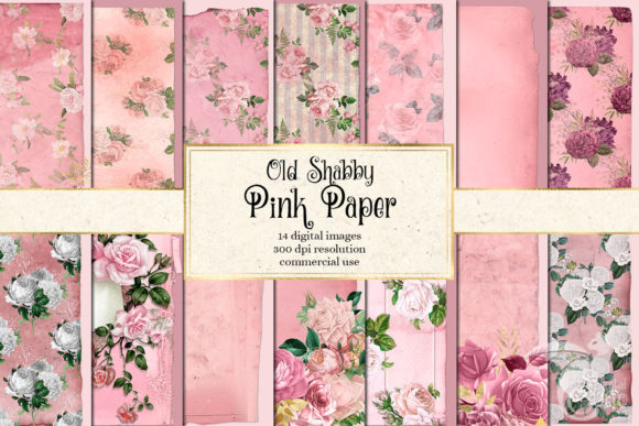 Explore the Charm of Old Shabby Pink Paper Textures