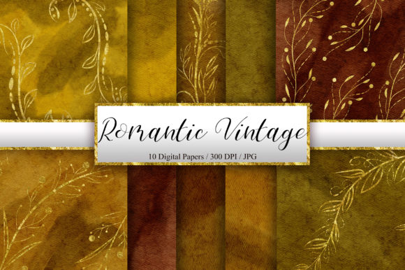 Explore the Charm of Romantic Vintage Digital Papers