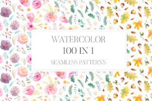 Explore the Versatility of 100 in 1 Watercolor Patterns Set