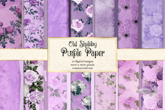 Exploring the Versatility of Old Shabby Purple Paper Textures
