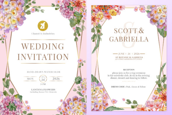 Lantana Wedding Invitation Graphic: A Detailed Review