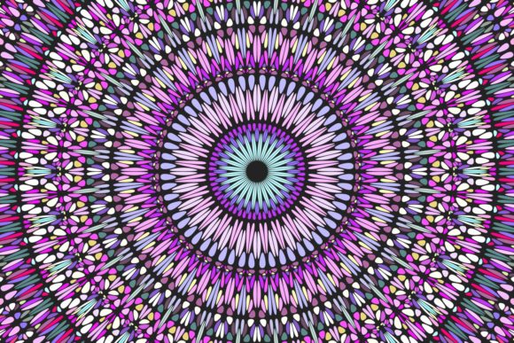 Psychedelic Colorful Gemstone Background: A Vibrant and Versatile Design Choice