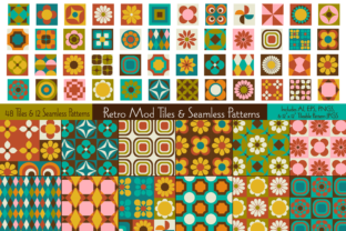 Retro Mod Tiles Seamless Patterns: A Versatile Design Toolkit