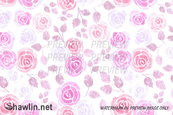 Seamless Watercolor Roses: A Versatile Design Element