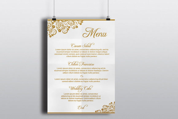 Strategic Use of the Golden Wedding Menu Card Template for Memorable Celebrations