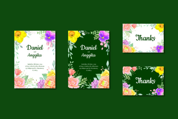 Wedding Invitation Vol.5: A High-Quality Watercolor Design for Your Special Day